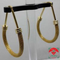 گوشواره استیل توری طنابی
