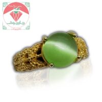 انگشتر نگین چشم گربه ای
