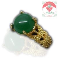 انگشتر زنانه نگین زمردی