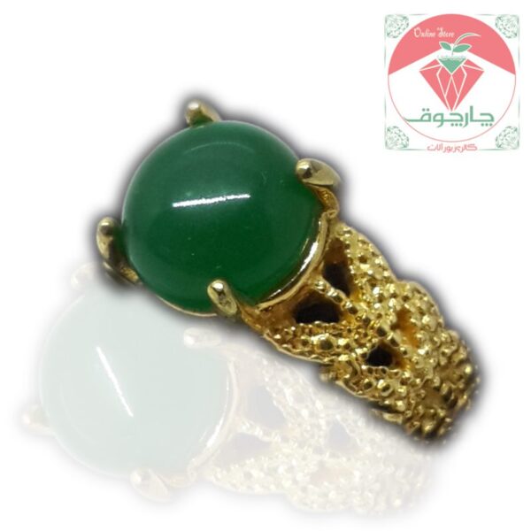 انگشتر زنانه نگین زمردی