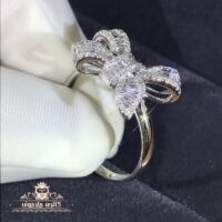 انگشتر طرح پاپیون نقره ای