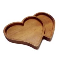 اردوخوری چوبی طرح قلب چارچوق کد 002011