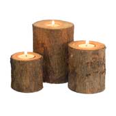 Wooden-candle-holder