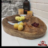 ظرف پذیرایی چوبی 3خانه دستساز مدل SV6-1