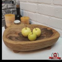ظرف پذیرایی دستساز چوبی پایه دار مدل SD4-6