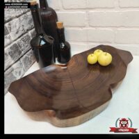 سینی (ظرف) پذیرایی چوبی دسته دار مدل SD5-33