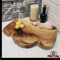 سینی چوبی پذیرایی طرح فانتزی مدل SDA6-20